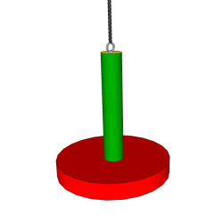 Гойдалка підвісна Валик з блюдцем  АЛ 409/10